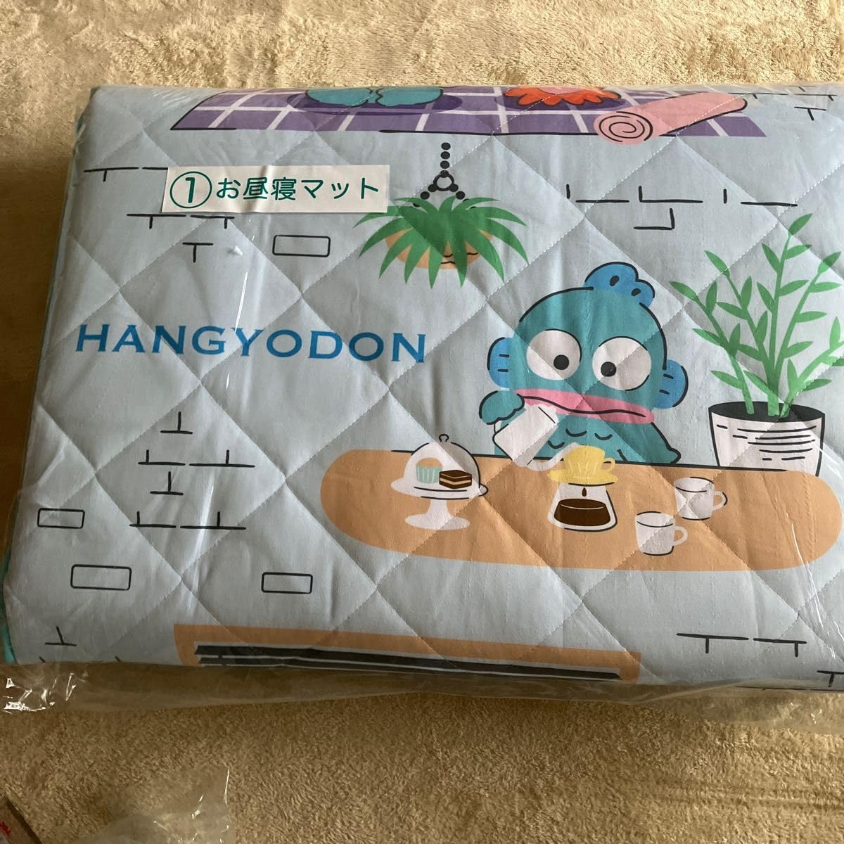 ハンギョドン　お昼寝マット　一番くじ　2個セット　※最終値下 ローソンなどで「サンリオ当りくじ」の新作「ハンギョドン当り